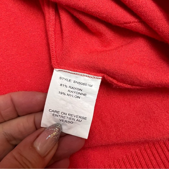 Conrad C Orange Round Neck Long Sleeve Sweater Size L - Picture 9 of 10